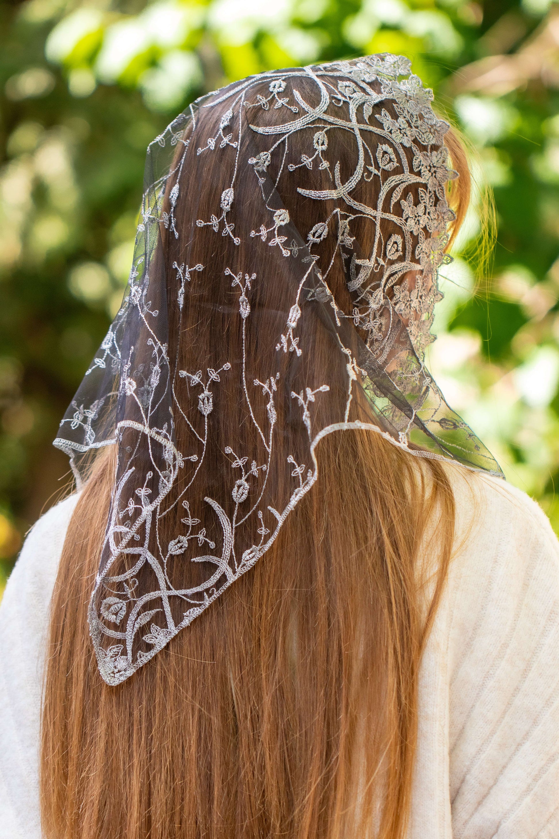 NEW!! Triangle grey veil - MariaVeils